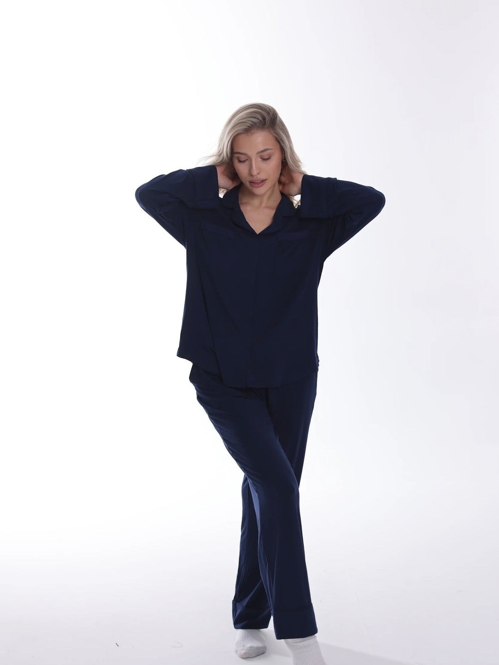 Bamboo Oxford Women's Lounge Pants & Top Set